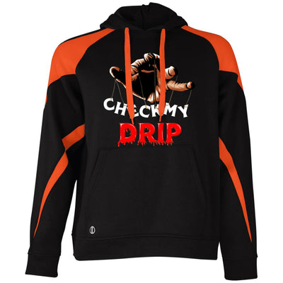 Drip Check Colorblock  Hoodie