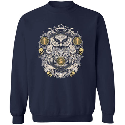 Birdseye "Owl Crest" Crewneck