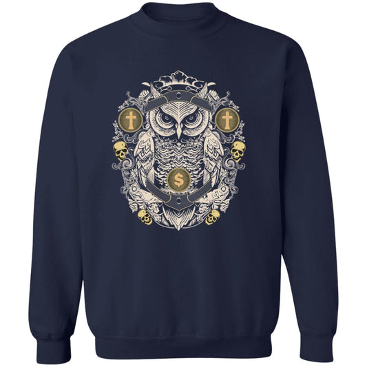 Birdseye "Owl Crest" Crewneck