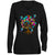 34 Love Tree  Ladies' Moisture-Wicking Long Sleeve V-Neck Tee