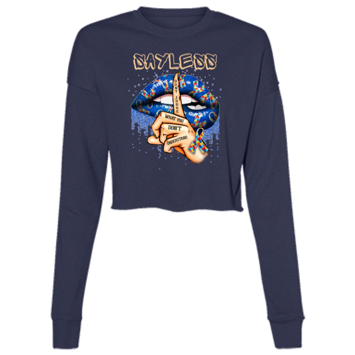 Birdseye "Say Less" Cropped Fleece