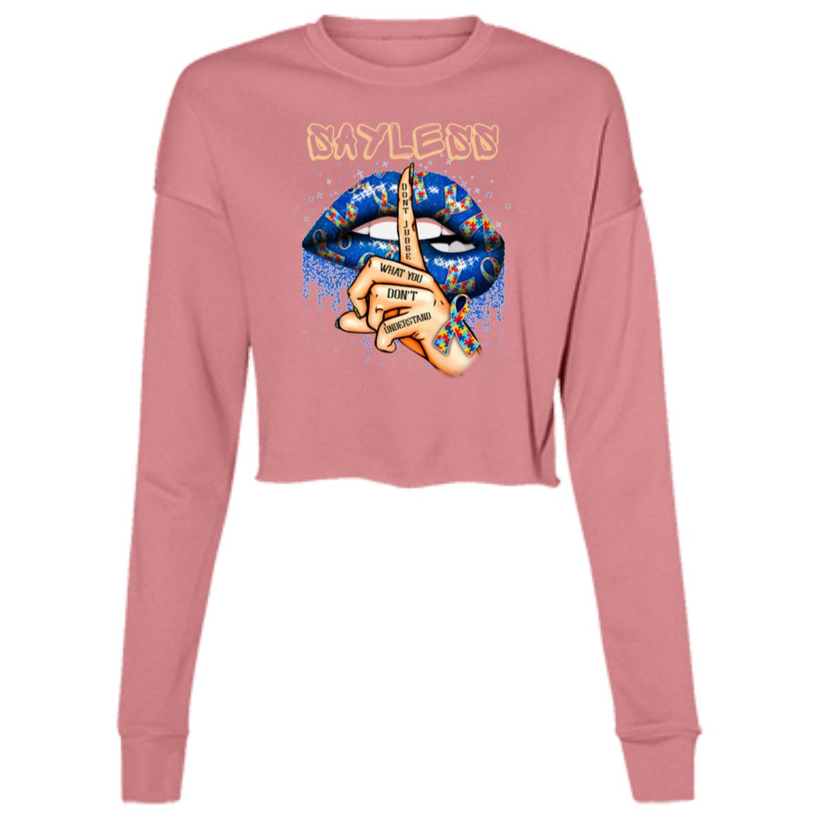 Birdseye "Say Less" Cropped Fleece