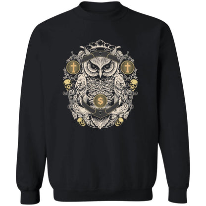 Birdseye "Owl Crest" Crewneck