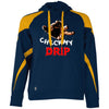 Drip Check Colorblock  Hoodie