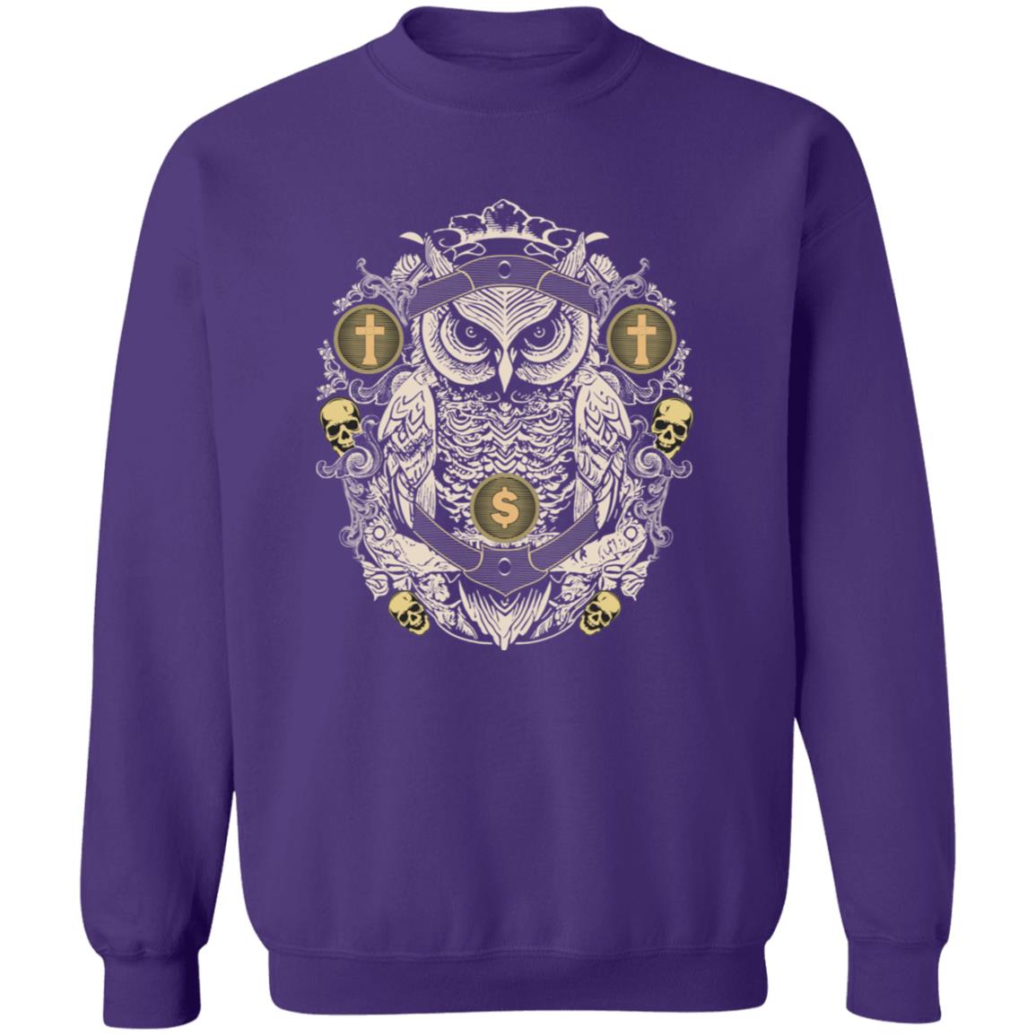 Birdseye "Owl Crest" Crewneck