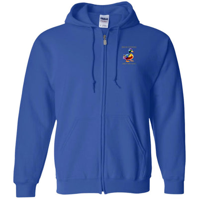 Quack Couture  Zip Up Hooded Sweatshirt