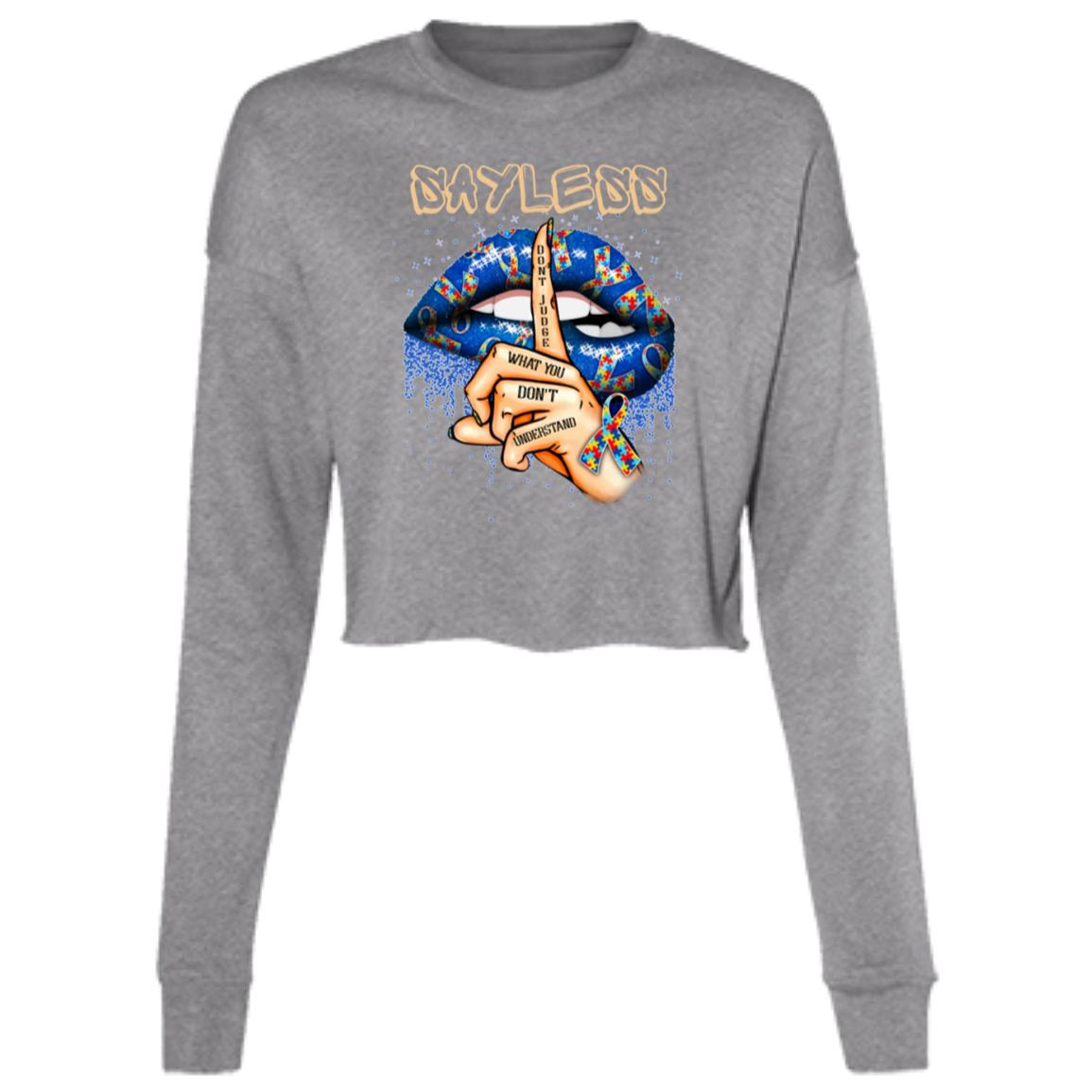 Birdseye "Say Less" Cropped Fleece
