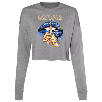 Birdseye "Say Less" Cropped Fleece