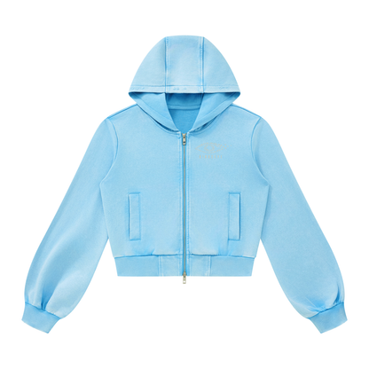 Good Girl Cheetah Zip Hoodie