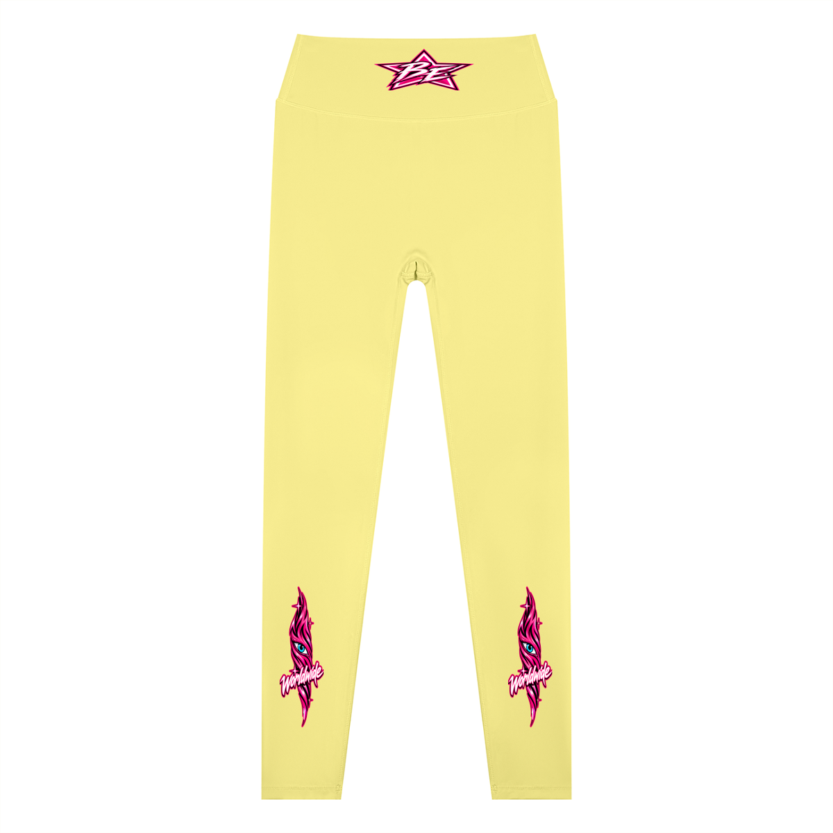 Birdseye Pink Star Leggings