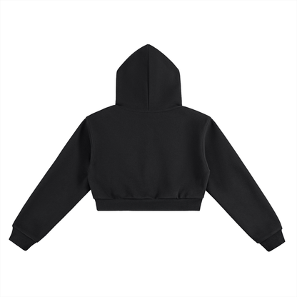 Birdseye Moonrise Cropped Hoodie