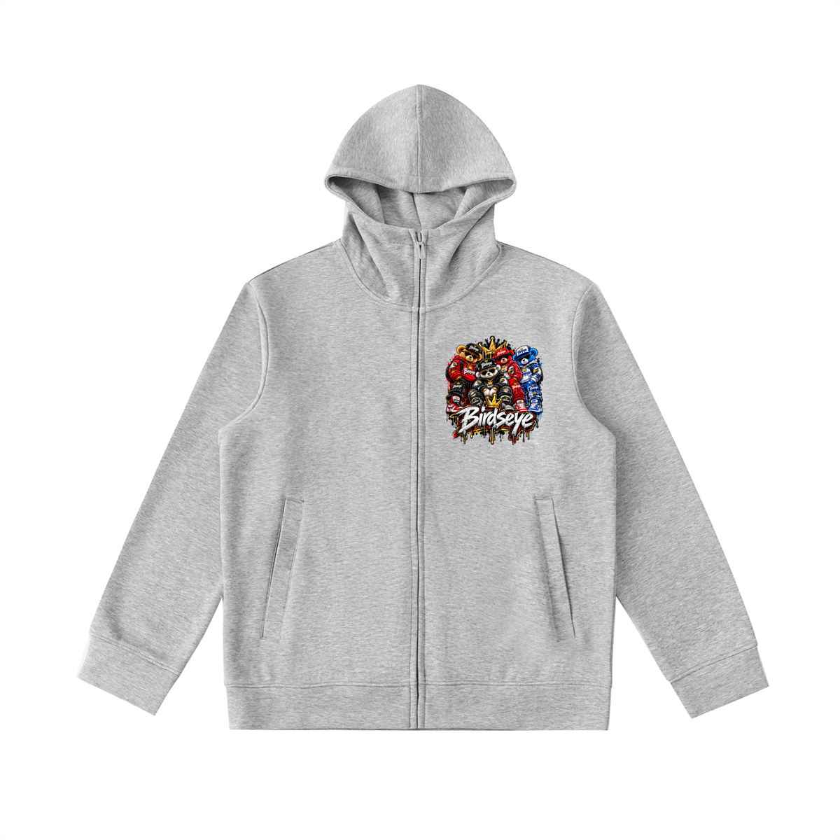 The Flock High-Neck Zip Hoodie