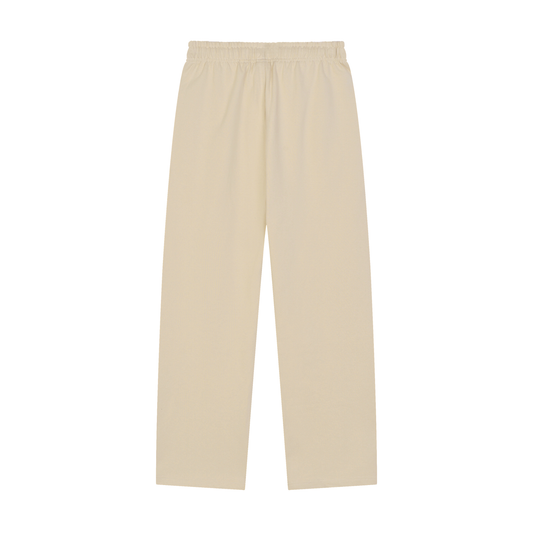 Penthouse Perspective Straight-Leg Sweatpants – Cream – Gold Eagle Eye Graphic