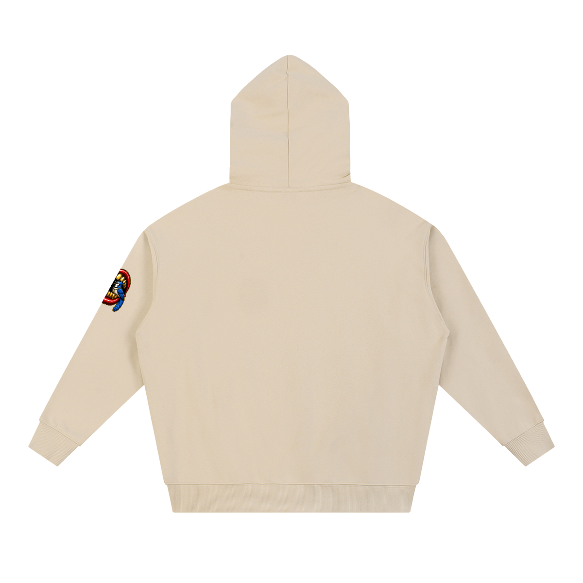 Talk Is Cheap Heavyweight Hoodie – Gold Grill Cardinal & Blue Jay Graphic