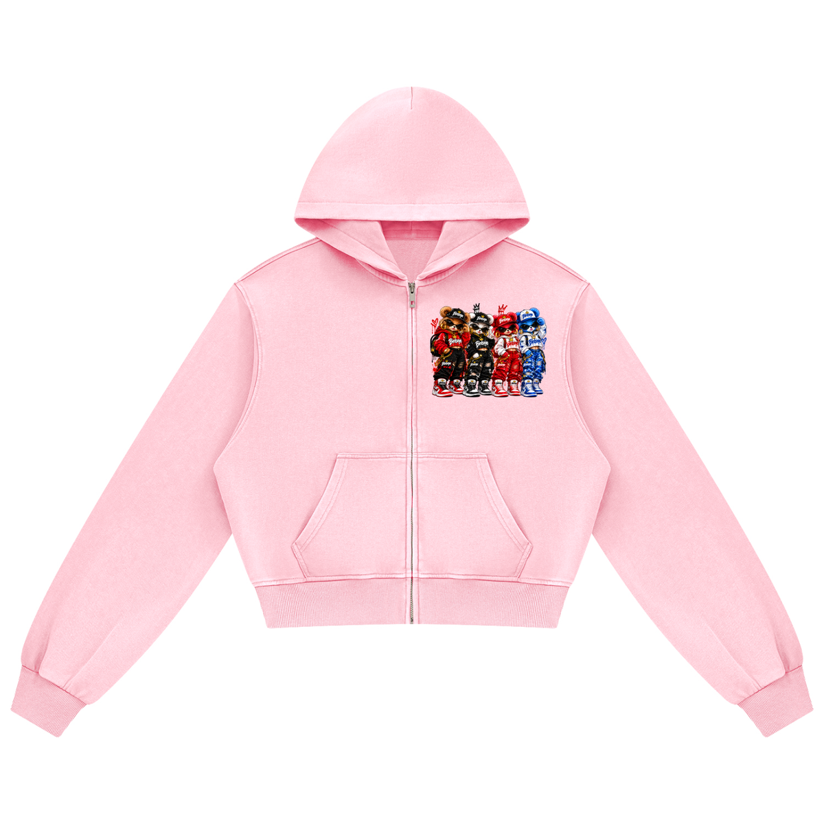 The Flock Women's Mineral Wash Zip Hoodie