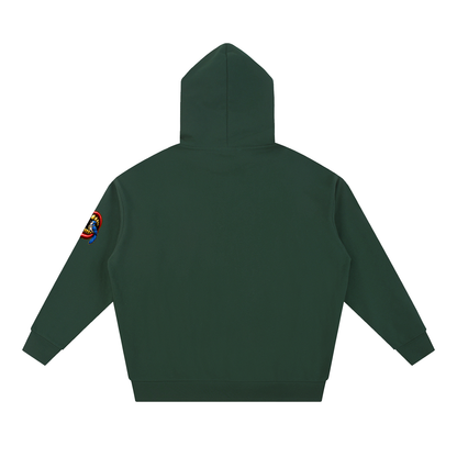 Talk Is Cheap Heavyweight Hoodie – Gold Grill Cardinal & Blue Jay Graphic