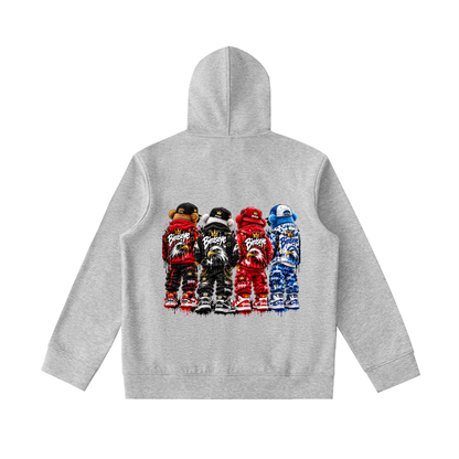 The Flock High-Neck Zip Hoodie