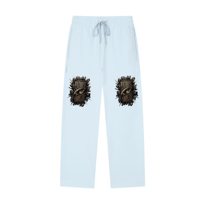 Penthouse Perspective Straight-Leg Sweatpants – Gold Eagle Eye Graphic