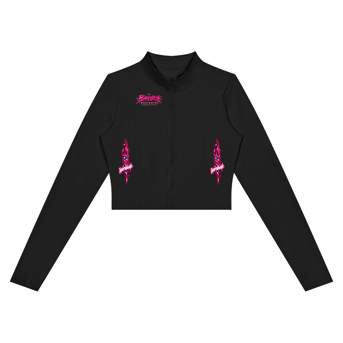 Birdseye Pink Star Crop Jacket