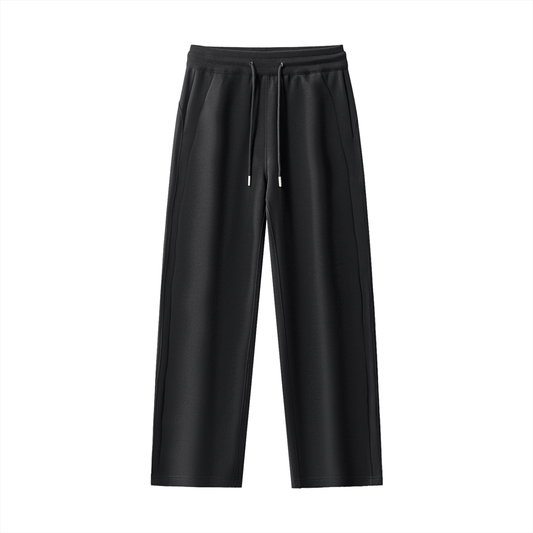 Never Caged Straight-Leg Sweatpants – Black & Pink Y2K Dove Graphic