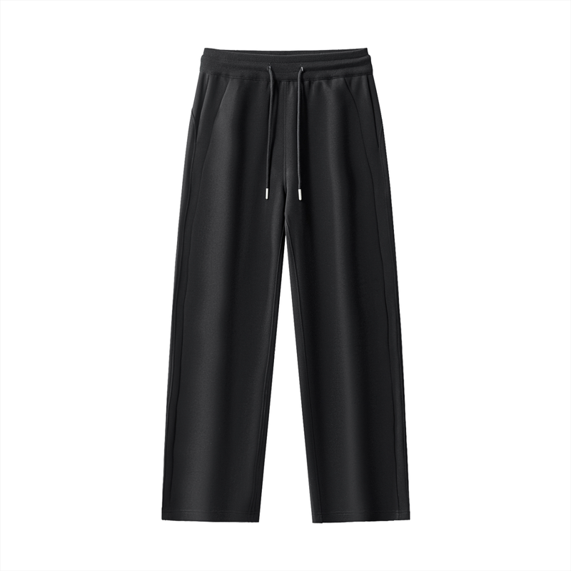Never Caged Straight-Leg Sweatpants – Black & Pink Y2K Dove Graphic