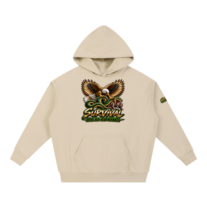 Survival Has No Favorites Heavyweight Hoodie – Eagle vs Snake Graphic