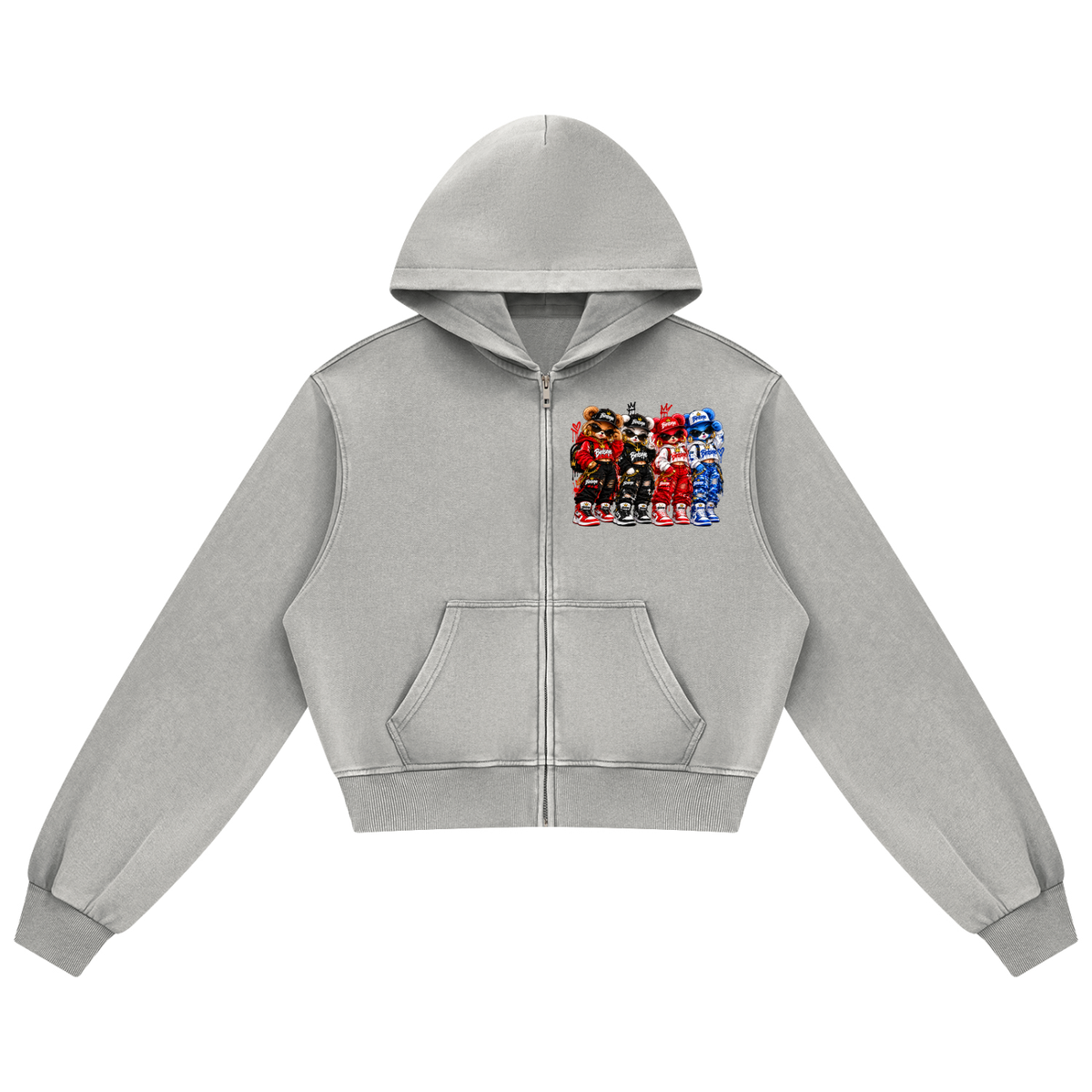 The Flock Women's Mineral Wash Zip Hoodie